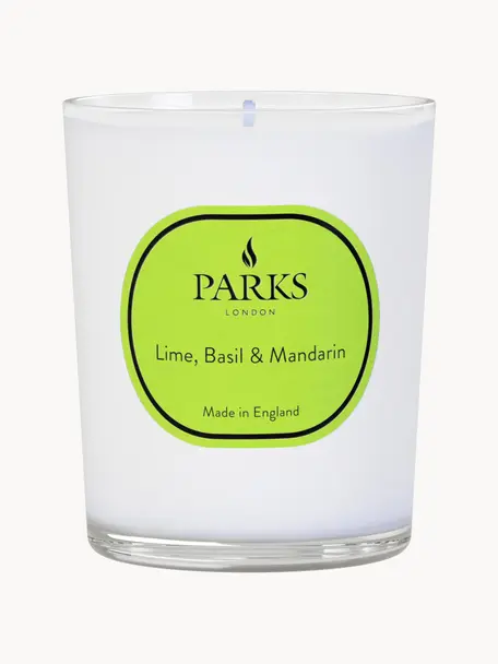 Bougie parfumée Aromatherapy (citron vert, basilic et mandarine), Citron vert, basilic et mandarine, Ø 8 x haut. 9 cm