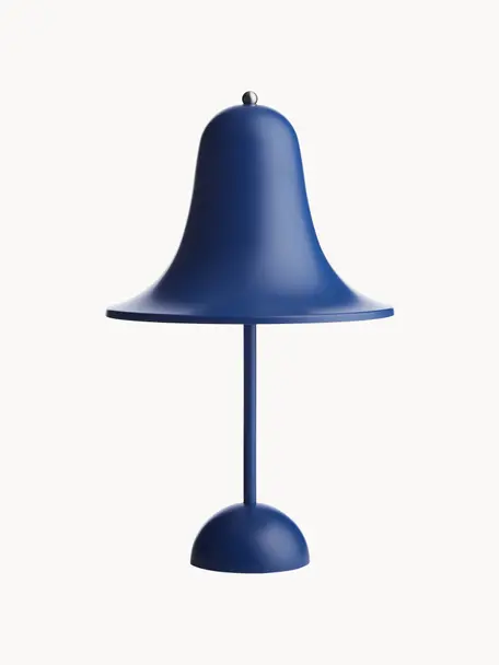 Lampada da tavolo portatile a LED piccola Pantop, dimmerabile, Plastica, Blu scuro, Ø 18 x Alt. 30 cm
