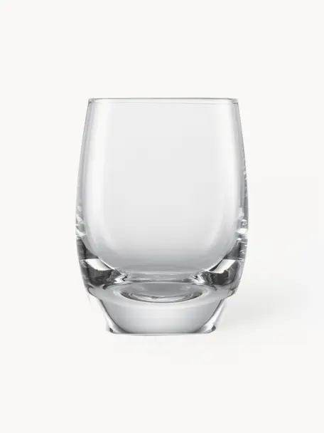 Vasos chupito de cristal For You, 4 uds., Cristal Tritan

¡Trae el brillo del cristal a tu mesa de comedor! El cristal es excepcionalmente transparente y pesado, lo que significa que se siente valioso y al mismo tiempo tiene un buen aspecto. Además, los delicados cortes hacen de cada pieza un detalle especial, práctico y bonito., Transparente, Ø 5 x Al 6 cm, 70 ml