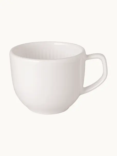 Taza de café espresso de porcelana Afina, Porcelana Premium, Blanco, Ø 6 x Al 5 cm, 50 ml