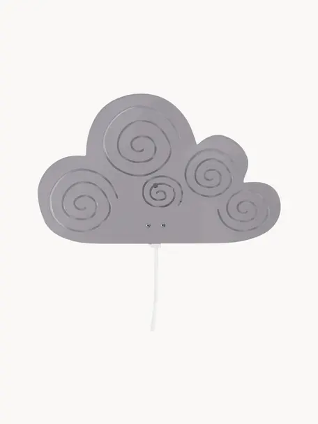 Nástenná lampa Cloud, Sivá, Š 33 x V 21 cm