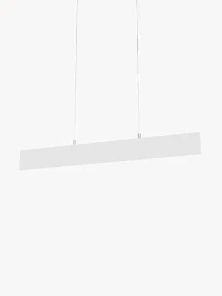 Grande suspension LED Step, Blanc, argenté, larg. 91 x haut. 20 cm
