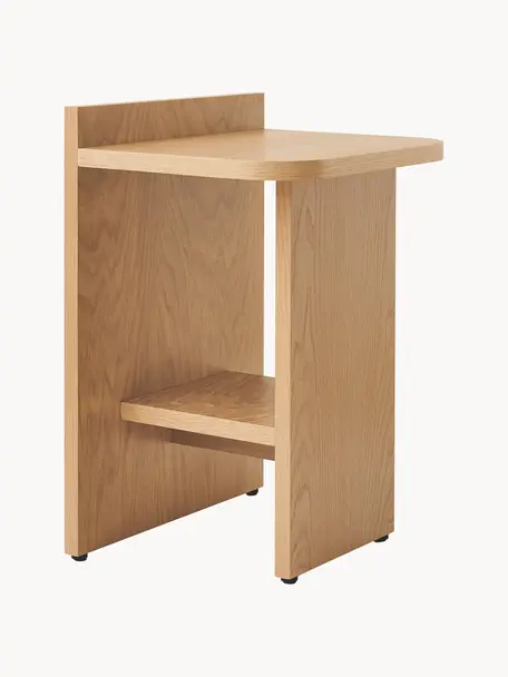 Stolik pomocniczy z drewna dębowego Ismo, Drewno dębowe, Drewno dębowe, S 40 x W 56 cm