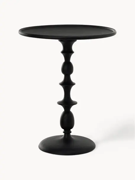 Table d'appoint ronde en métal Classic, Métal, revêtement par poudre, Noir, Ø 46 x haut. 55 cm