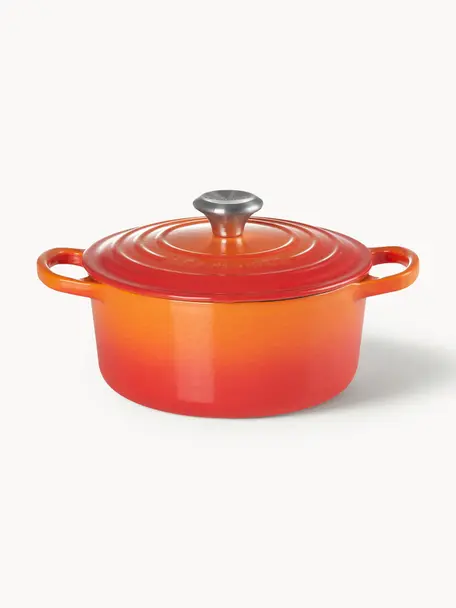 Cocotte ronde en fonte Signature Collection, Orangé, Ø 20 cm