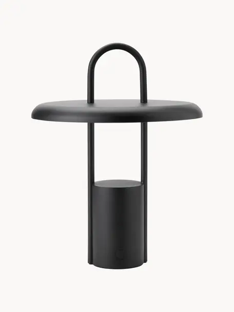 Lampe à poser LED d'extérieur avec port USB Pier, intensité variable, Noir, Ø 20 x haut. 25 cm