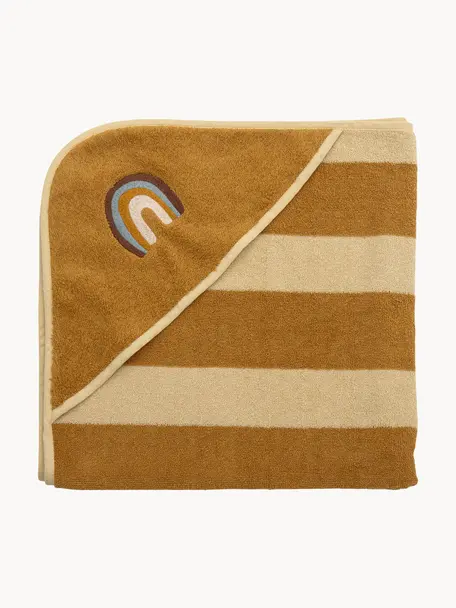 Bavlněný dětský ručník Agnes, Světle hnědá, béžová, Š 78 cm, D 78 cm