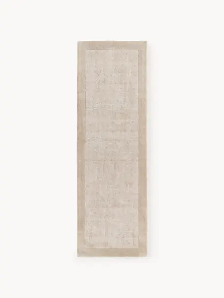 Třpytivý běhoun s krátkým vlasem Kari, 100 % polyester, certifikace GRS, Béžová, Š 80 cm, D 250 cm