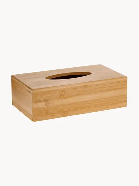 Krabička na kapesníky z bambusu Lisa, Bambus, Světle hnědá, Š 28 cm, H 16 cm