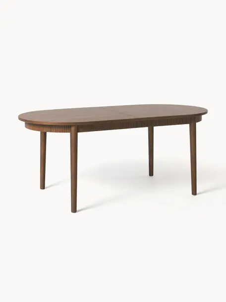 Rozkladací jedálenský stôl Calary, 180 - 230 x 92 cm, Drevo, tmavohnedá lakovaná, Š 180/230 x H 92
