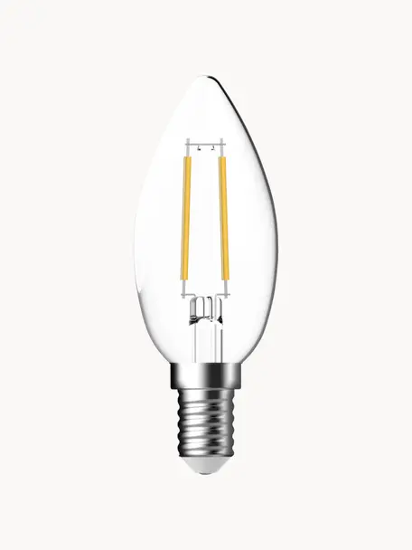 Lampadine E14, bianco caldo, 6 pz, Lampadina: vetro, Base lampadina: alluminio, Trasparente, Ø 4 x 250 lm