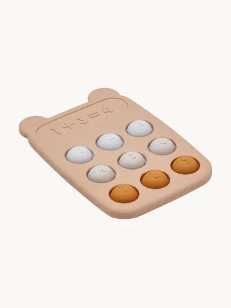 Sensorik-Spielzeug Anne, Silikon, Peach, Hellbraun, Hellgrau, Hellblau, B 8 x L 11 cm