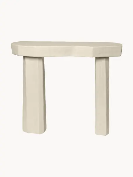 Beton-Konsole Staffa, Beton, glasfaserverstärkt, Off White, matt, B 101 x H 85 cm