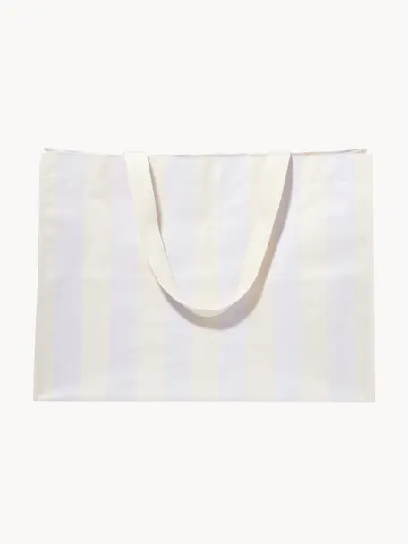 Sac de plage Rio Sun, Polypropylène, Blanc crème, lavande, larg. 58 x haut. 43 cm