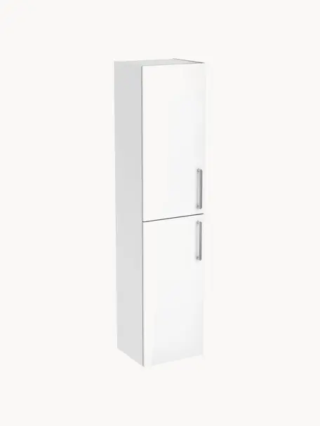 Vysoká koupelnová skříňka Orna, Š 40 cm, Bílá, Š 42 cm, V 180 cm
