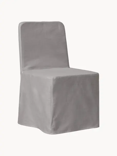 Čalúnená stolička so sivým poťahom Russell, Sivá, Š 47 x V 86 cm