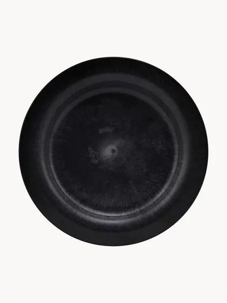 Mělké talíře Serveur, 4 ks, Pryskyřice, Černá, Ø 24 cm