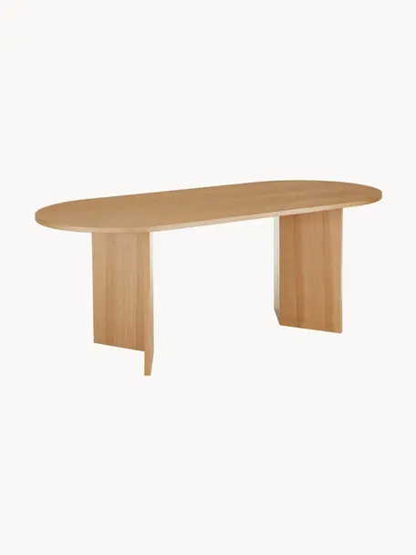 Table ovale en bois Toni, 200 x 90 cm, MDF avec placage en frêne, laqué

Ce produit est fabriqué à partir de bois certifié FSC® issu d'une exploitation durable, Bois de frêne, larg. 200 x prof. 90 cm