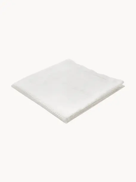 Obrus z falbanką Bilia, 100% poliester, Złamana biel, Dla 6-10 osób (S 160 x D 320 cm)