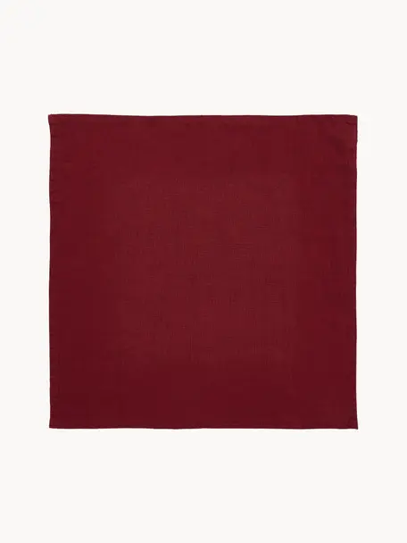 Serwetka z lnu Pembroke, 2 szt., 100% len, Czerwony, S 42 x D 42 cm