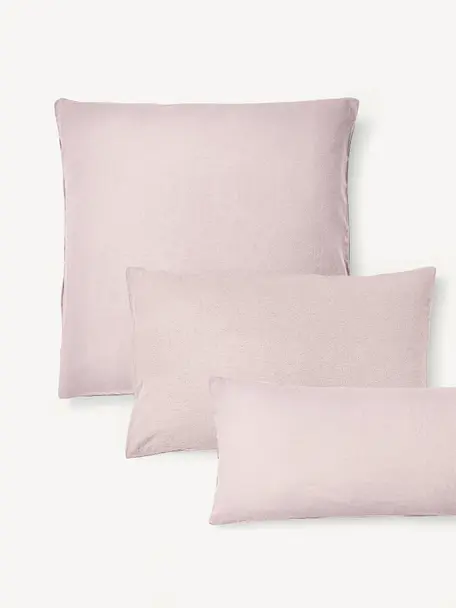 Funda de almohada de franela Biba, Rosa claro, An 45 x L 110 cm