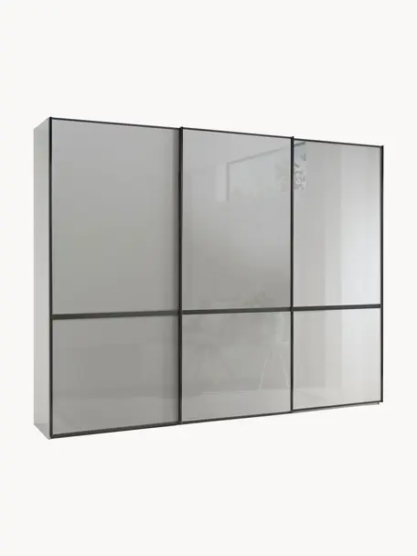 Schuifdeurkast Montreal, 3 deuren, Spiegelglas, B 300 x H 217 cm