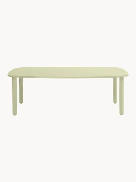 Mesa de comedor de madera Tottori, tamaños diferentes, Tablero de fibras de densidad media (MDF) pintado, Madera pintado verde claro, An 180 x F 106 cm