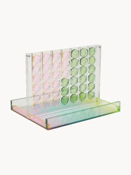 Jeu de société Sherbert, Plastique, Transparent, rose pâle, vert, bleu ciel, larg. 29 x haut. 23 cm