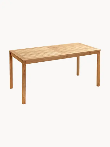 Table de jardin en bois de teck Rosenborg, 165 x 80 cm, Bois de teck, poncé
Certifié V-Legal, Teck, larg. 165 x haut. 75 cm