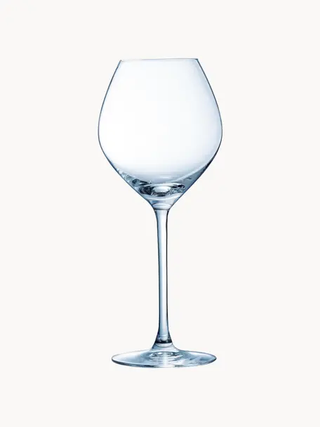 Rode wijnglazen Magnifique, 6 stuks, Glas, Transparant, Ø 9 x H 23 cm, 350 ml