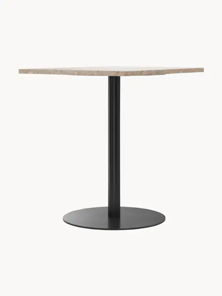 Jedálenský stôl z pieskovca Harbour, 60 x 70 cm, Pieskovec čierna, Š 60 x H 70 cm