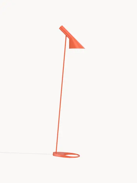 Kleine leeslamp AJ, Lamp: gecoat staal, Oranje, H 130 cm