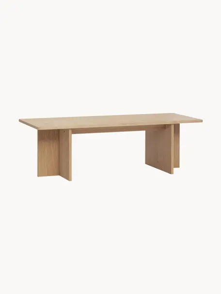 Table basse en bois Split, Placage en bois de chêne, certifié FSC, Bois de chêne, larg. 120 x prof. 50 cm