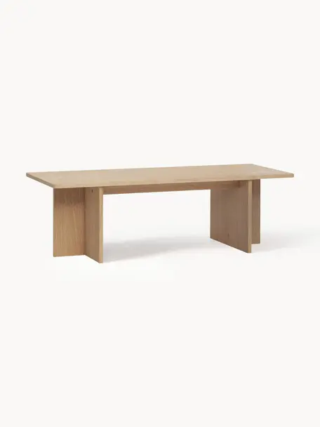 Table basse en bois Split, Placage en bois de chêne, certifié FSC, Bois de chêne, larg. 120 x prof. 50 cm
