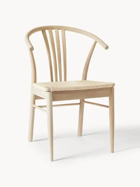 Drevená stolička s opierkami York, Dubové drevo, Š 54 x H 54 cm