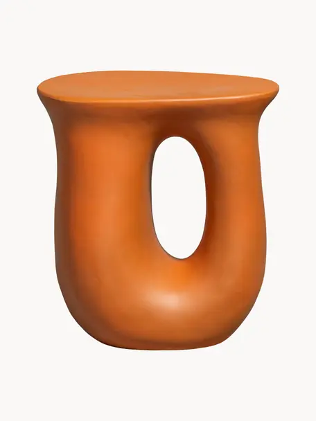 Tavolino Moson, Ossido di magnesio, Arancione, Larg. 41 x Alt. 45 cm