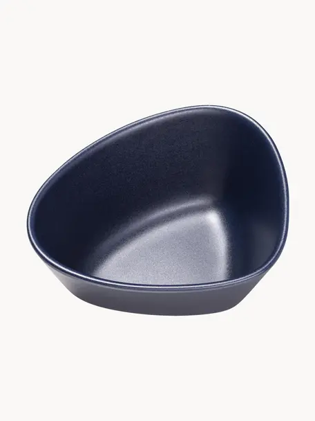 Ručně vyrobená mísa Monaco, Kamenina, Námořnická modrá, Š 22 cm, V 10 cm