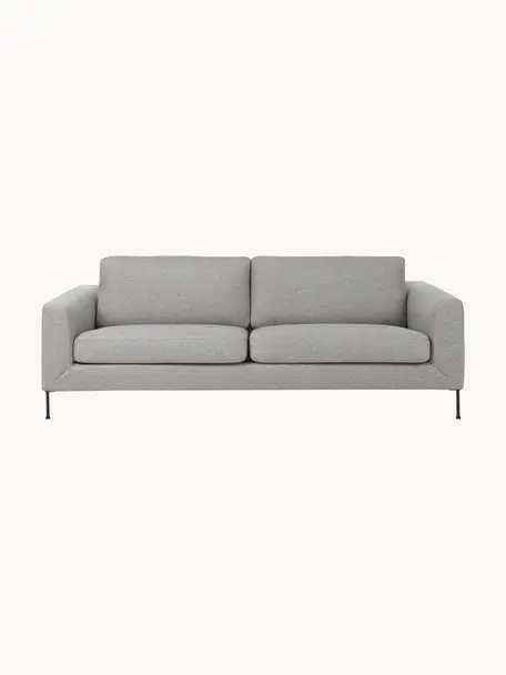 Sofa Cucita (3-Sitzer), Bezug: Webstoff (100% Polyester), Gestell: Massives Kiefernholz, FSC, Webstoff Grau, B 228 x T 94 cm