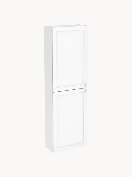 Vysoká koupelnová skříňka s matným povrchem Rafaella, Bílá, Š 40 cm, V 180 cm