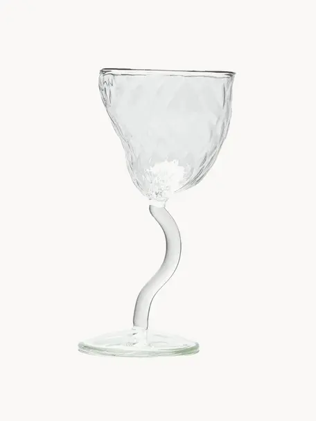 Copa de vino de diseño Classic On Acid, Vidrio, Transparente, Ø 9 x Al 19 cm, 310 ml