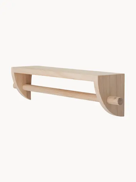 Estante de pared infantil de madera de paulownia Mingus, Madera de Paulownia, Madera de Paulownia, An 60 x Al 14 cm