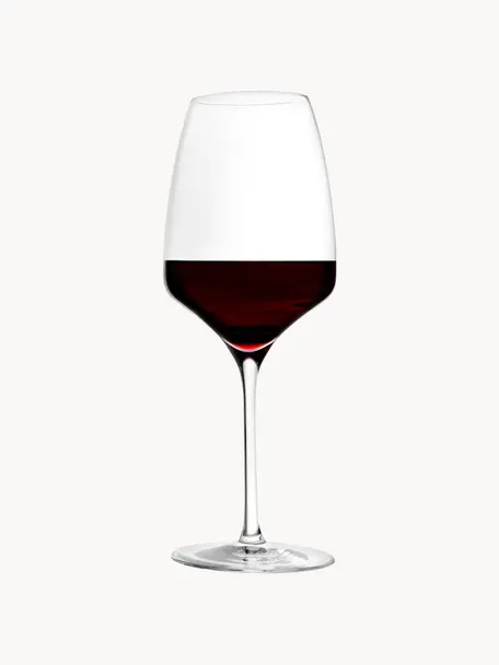 Kieliszek do czerwonego wina ze szkła kryształowego Experience, 6 szt., Szkło kryształowe, Transparentny, Ø 8 x W 23 cm, 450 ml