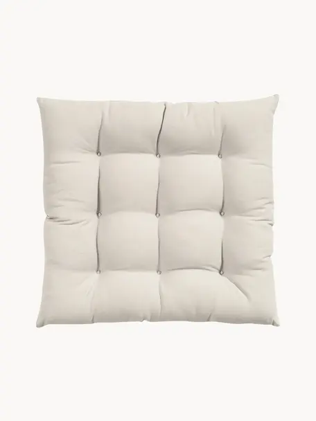 Sitzkissen Ava, 2 Stück, Bezug: 100% Baumwolle, Hellbeige, B 40 x L 40 cm