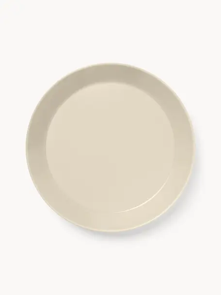 Plato llano de porcelana Teema, Porcelana vitro, Beige claro, Ø 26 cm