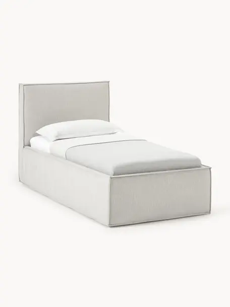 Čalúnená posteľ Dream, Hnedosivá, Š 90 x D 200 cm