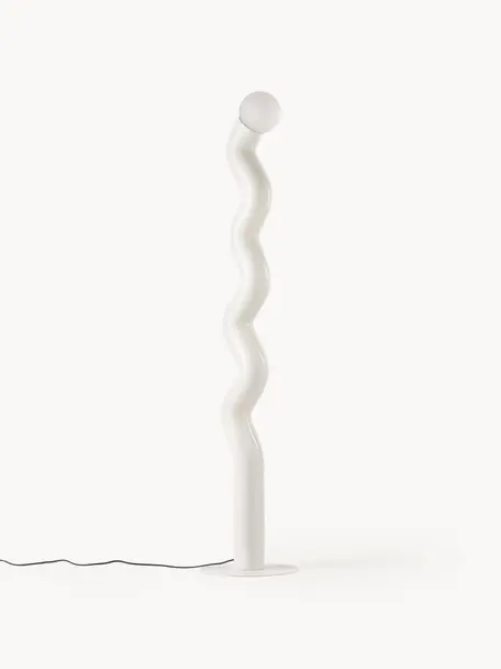 Lampada da terra Memphis, Poliresina, Bianco crema, Alt. 172 cm