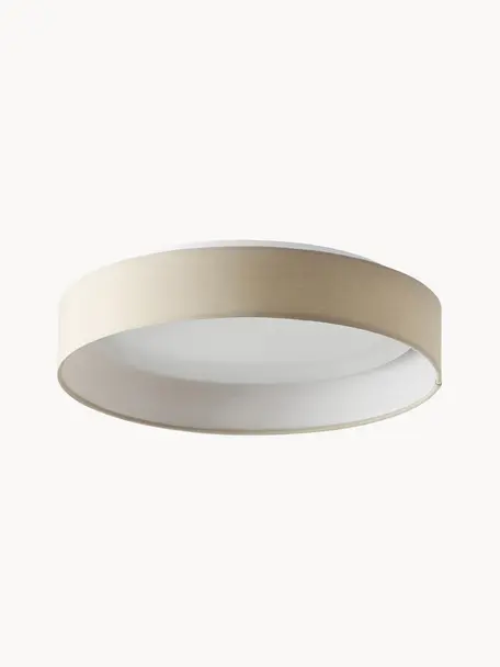 LED-Deckenleuchte Helen, Diffusorscheibe: Kunststoff, Hellbeige, Ø 52 x H 11 cm