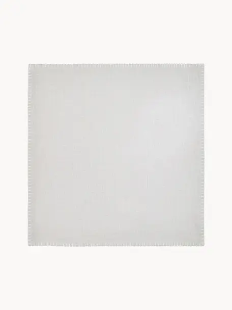 Serviettes de table en tissu Finca, 2 pièces, Coton, Gris, larg. 42 x long. 42 cm