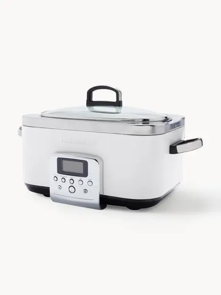 Pomalý hrniec (slow cooker) s nepriľnavým povrchom Elite, Biela, Š 46 x V 28 cm