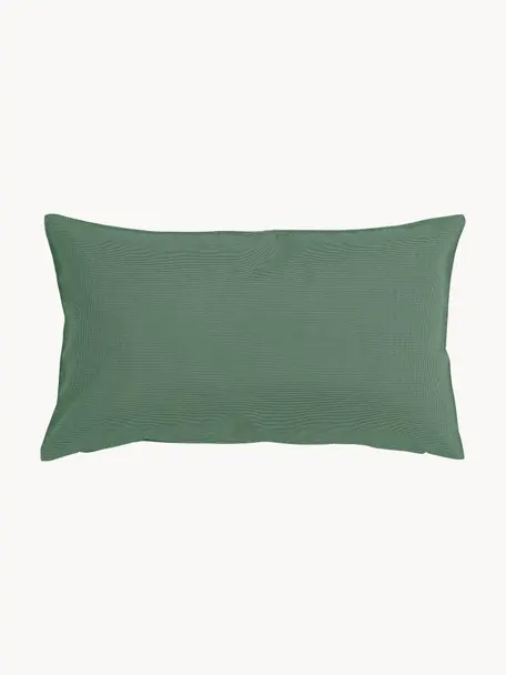 Outdoor kussen St. Maxime, met vulling, 100% polyester, Donkergroen, B 30 x L 50 cm
